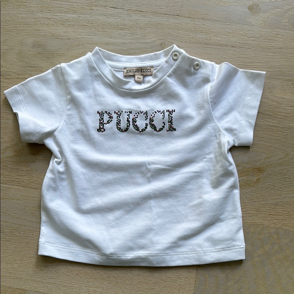Emilio Pucci White Kids T-Shirt